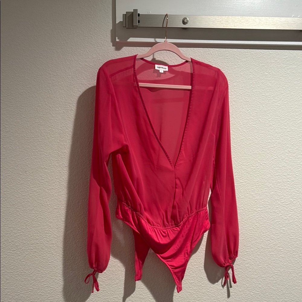 Pink Sheer Bodysuit